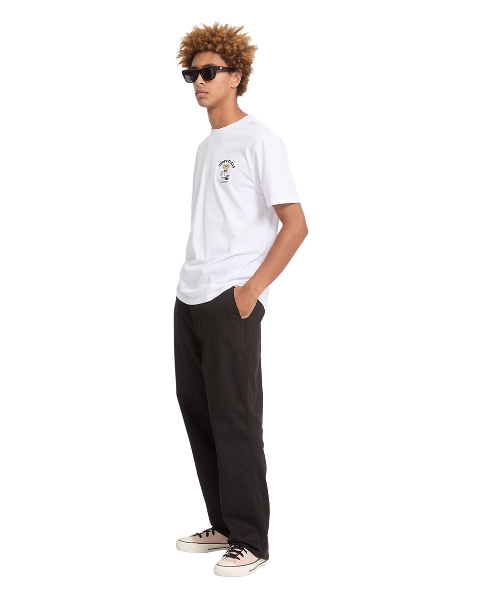 Imagen 5 de Camiseta de hombre de manga corta y cuello redondo - Volcom - Blanco Blanco