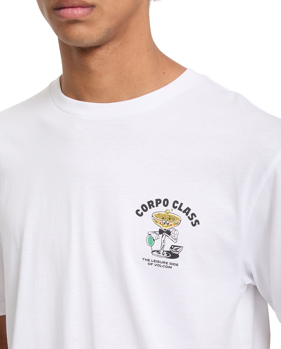Imagen 6 de Camiseta de hombre de manga corta y cuello redondo - Volcom - Blanco Blanco