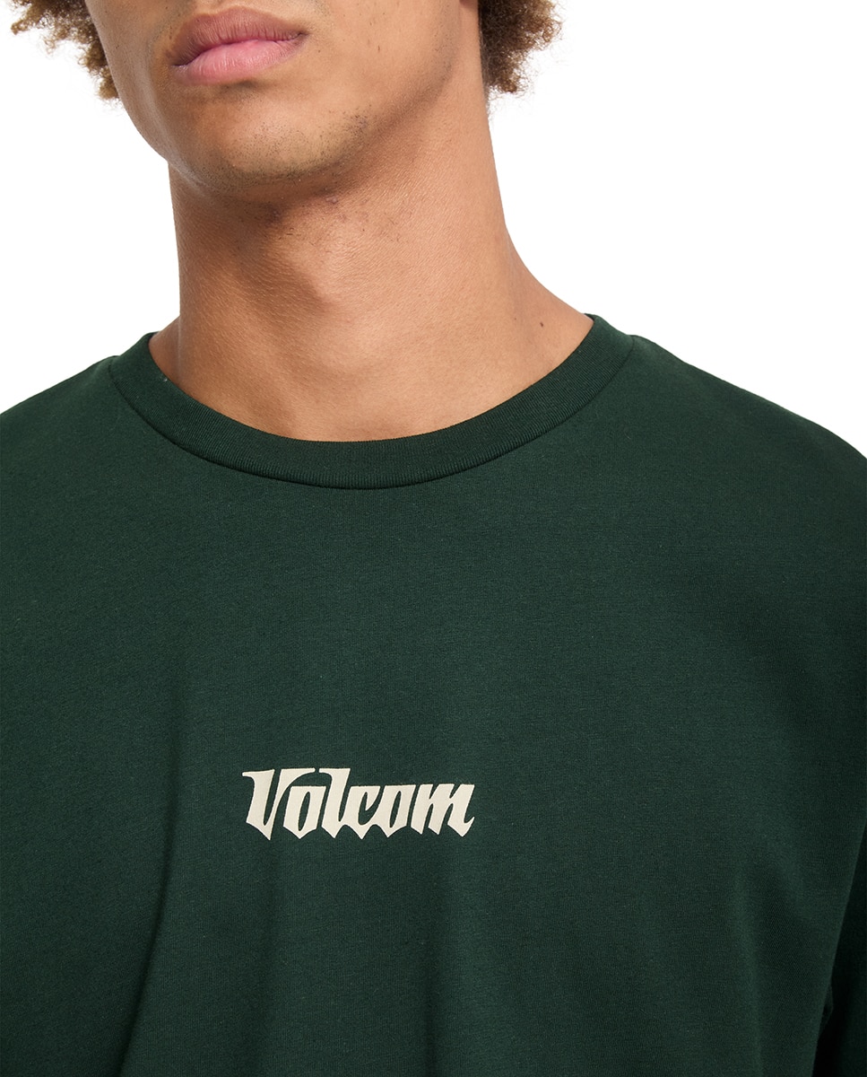 Imagen 6 de Camiseta de hombre de manga corta y cuello redondo - Volcom - Verde oscuro Verde oscuro