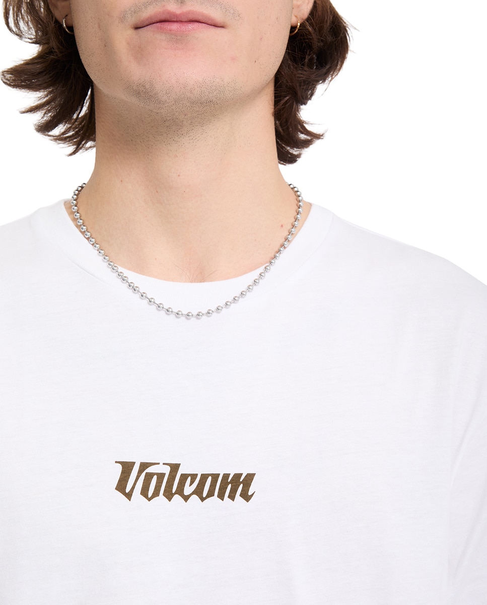 Imagen 6 de Camiseta de hombre de manga corta y cuello redondo - Volcom - Blanco Blanco