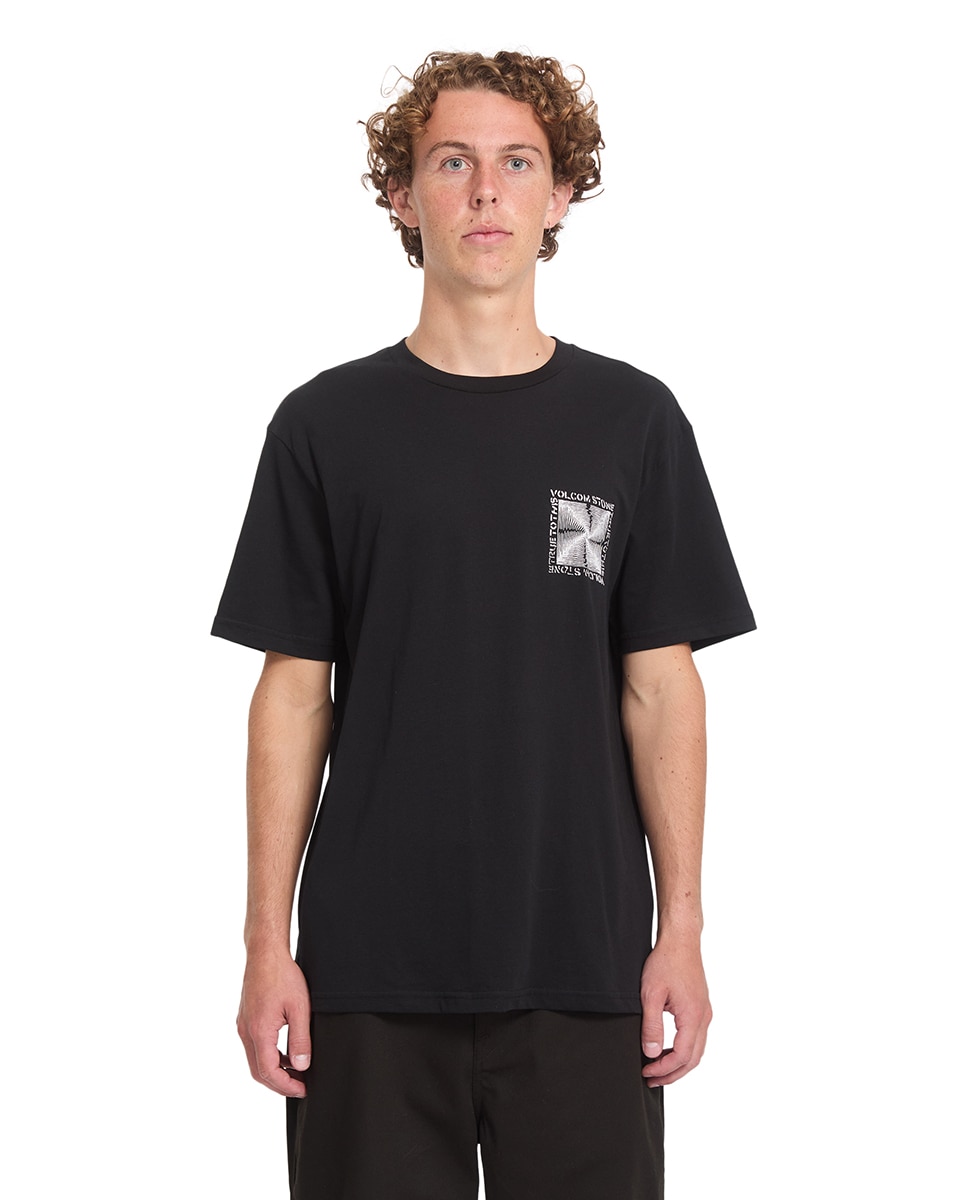 Imagen 1 de Camiseta de hombre de manga corta y cuello redondo - Volcom - Negro Negro