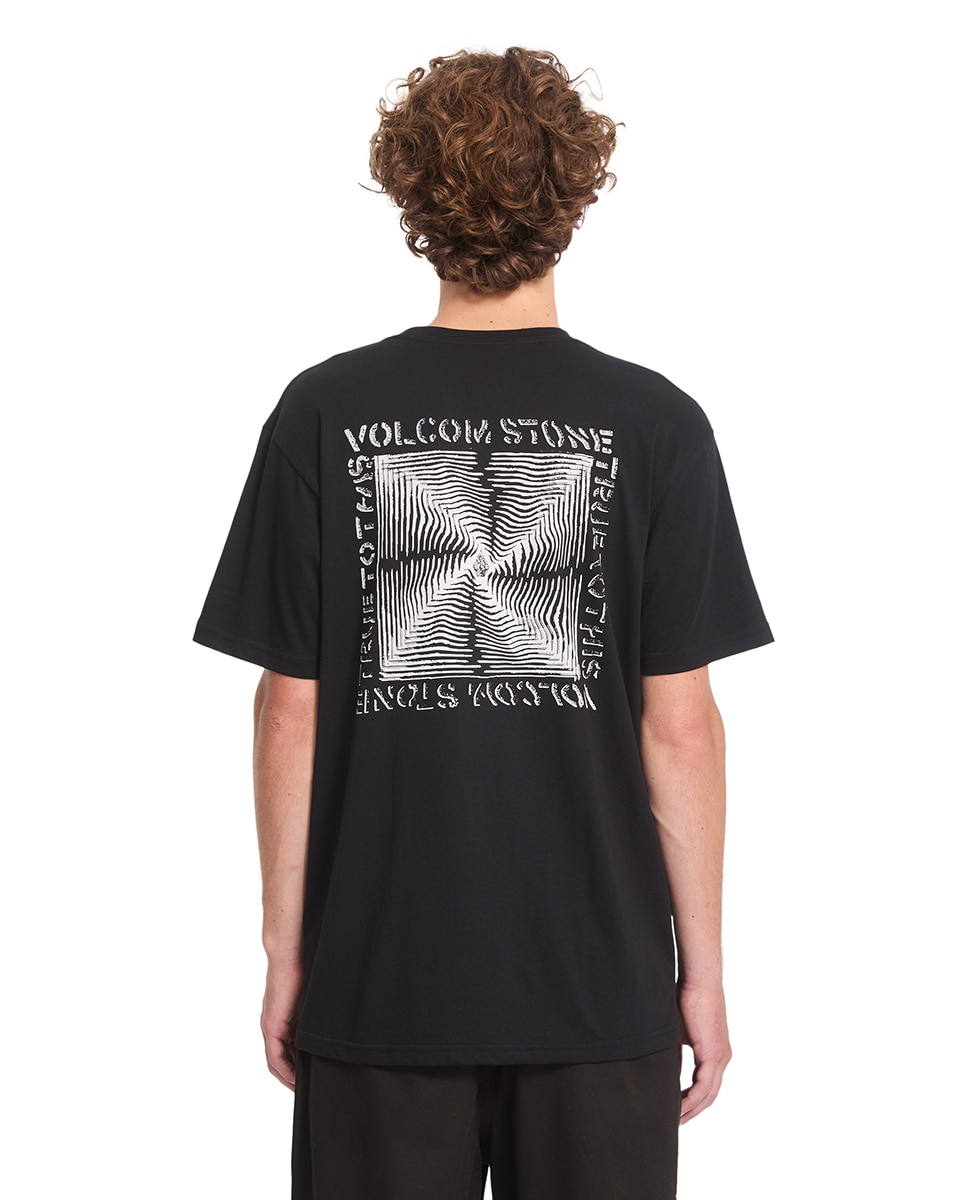 Imagen 2 de Camiseta de hombre de manga corta y cuello redondo - Volcom - Negro Negro