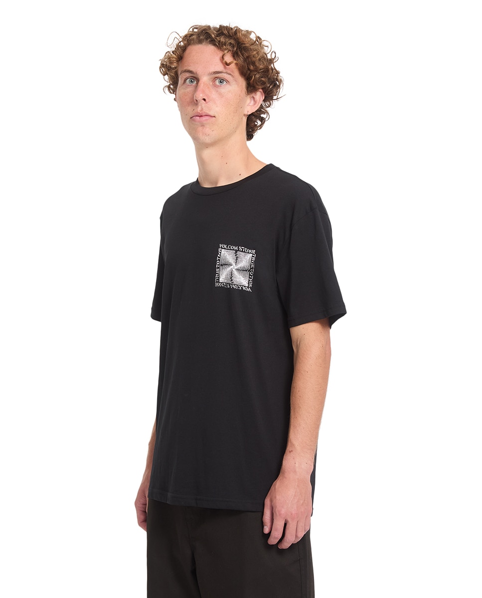 Imagen 4 de Camiseta de hombre de manga corta y cuello redondo - Volcom - Negro Negro