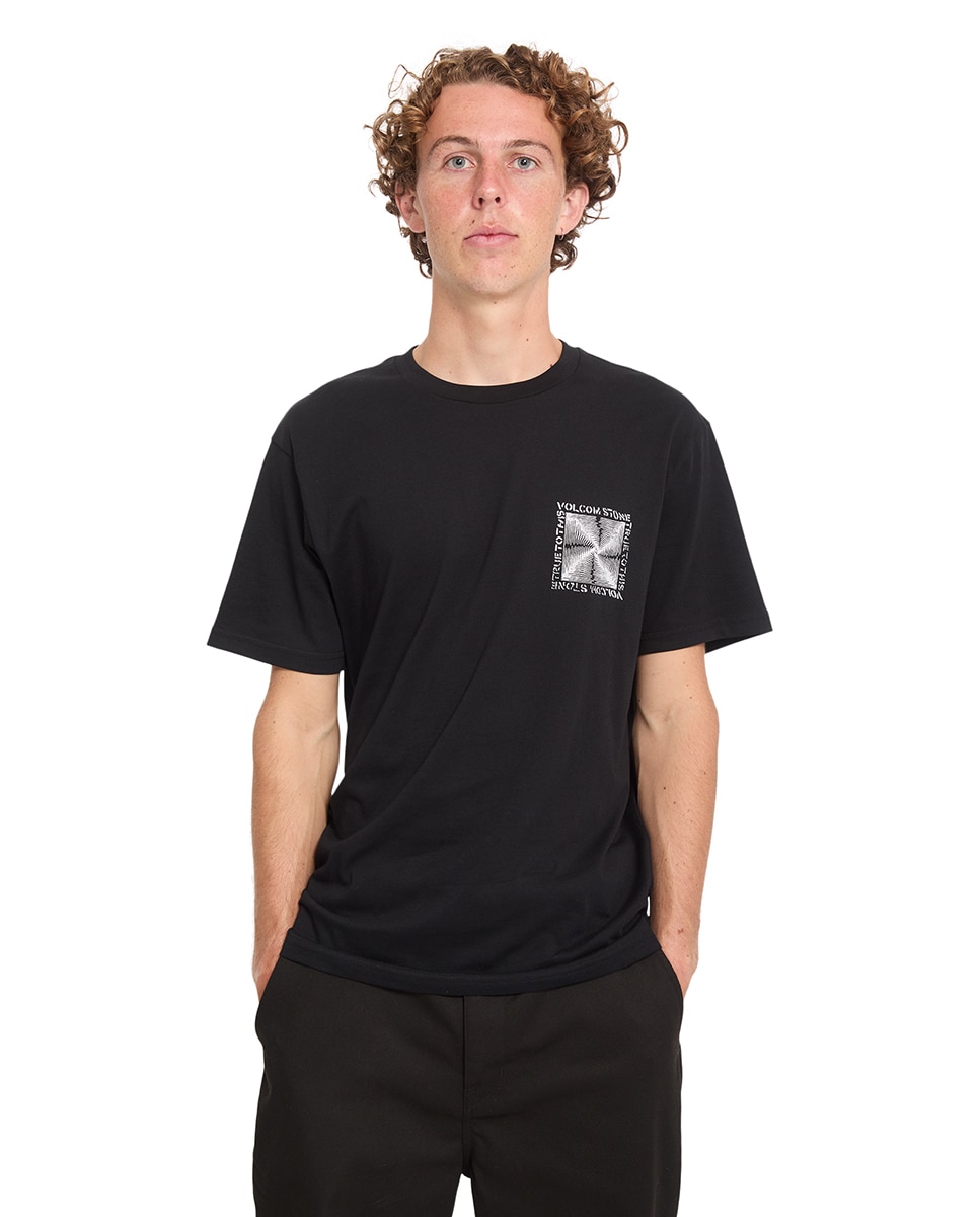 Imagen 5 de Camiseta de hombre de manga corta y cuello redondo - Volcom - Negro Negro
