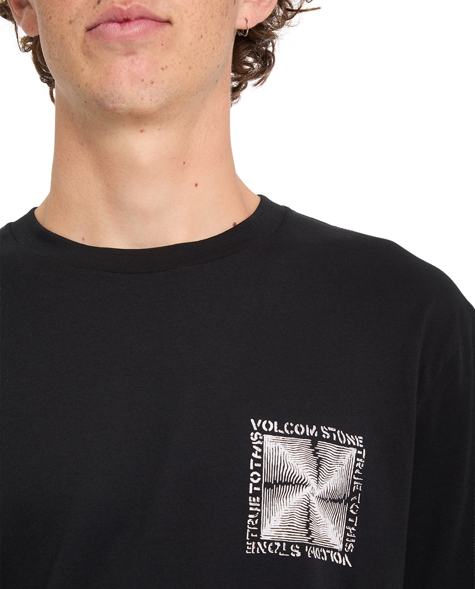 Imagen 6 de Camiseta de hombre de manga corta y cuello redondo - Volcom - Negro Negro