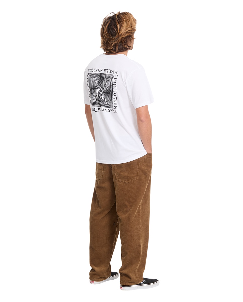 Imagen 3 de Camiseta de hombre de manga corta y cuello redondo - Volcom - Blanco Blanco