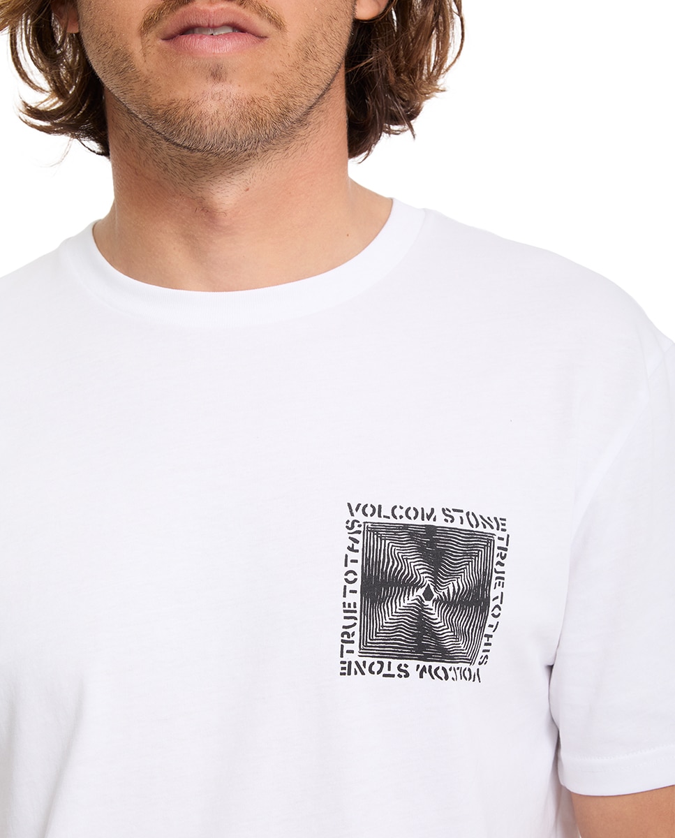 Imagen 6 de Camiseta de hombre de manga corta y cuello redondo - Volcom - Blanco Blanco