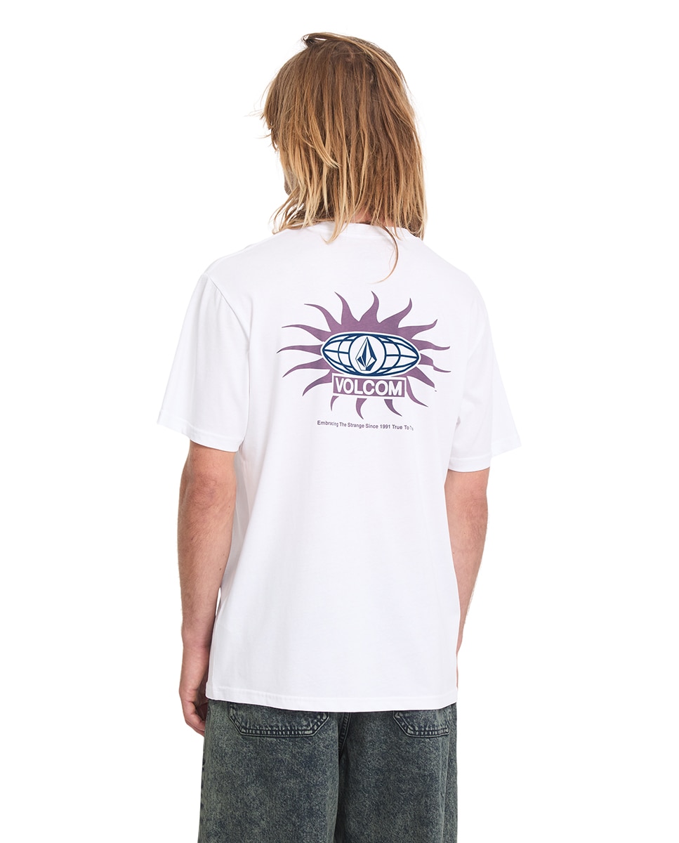 Imagen 2 de Camiseta de hombre de manga corta y cuello redondo - Volcom - Blanco Blanco