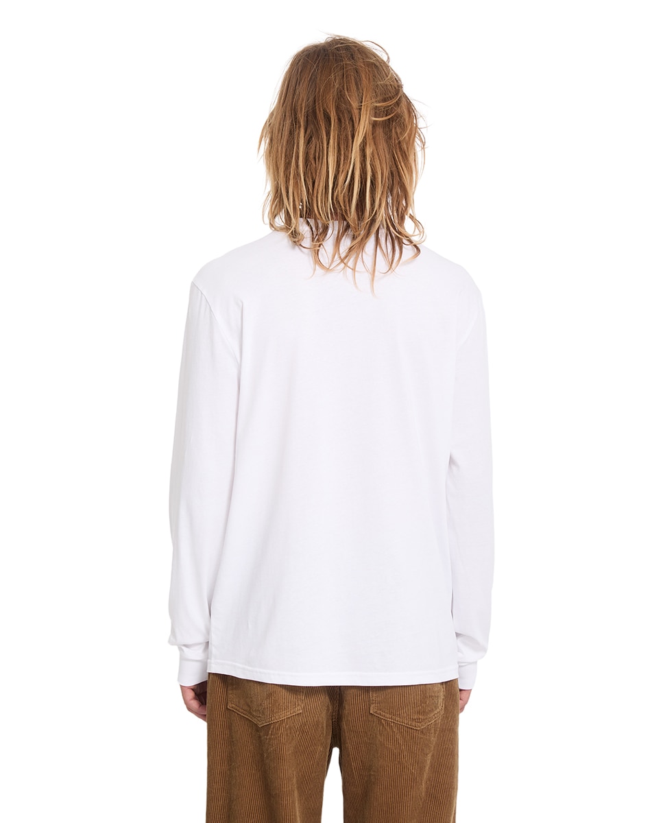 Imagen 2 de Camiseta de hombre de manga larga y cuello redondo - Volcom - Blanco Blanco