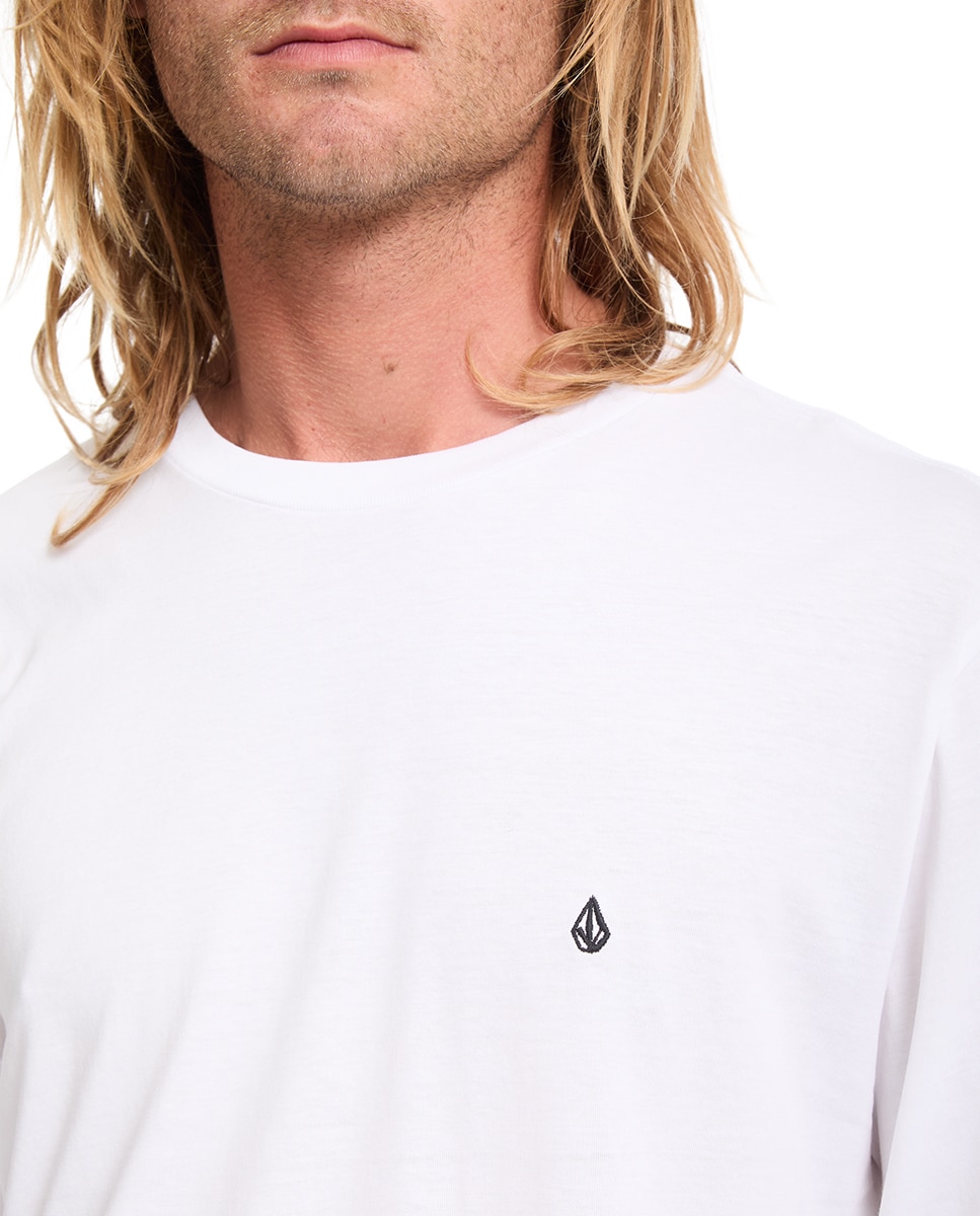 Imagen 6 de Camiseta de hombre de manga larga y cuello redondo - Volcom - Blanco Blanco
