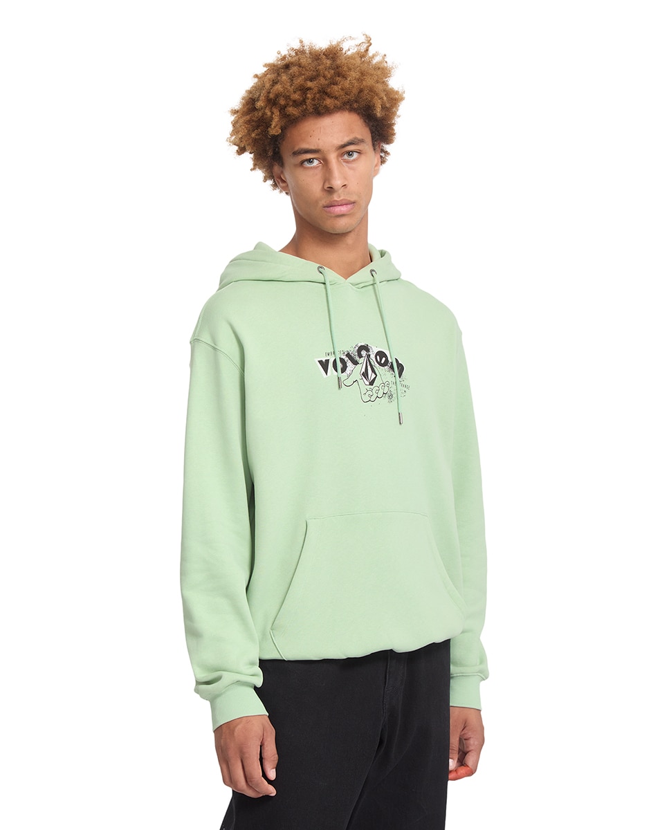 Imagen 4 de Sudadera de hombre con capucha - Volcom - Verde claro Verde claro