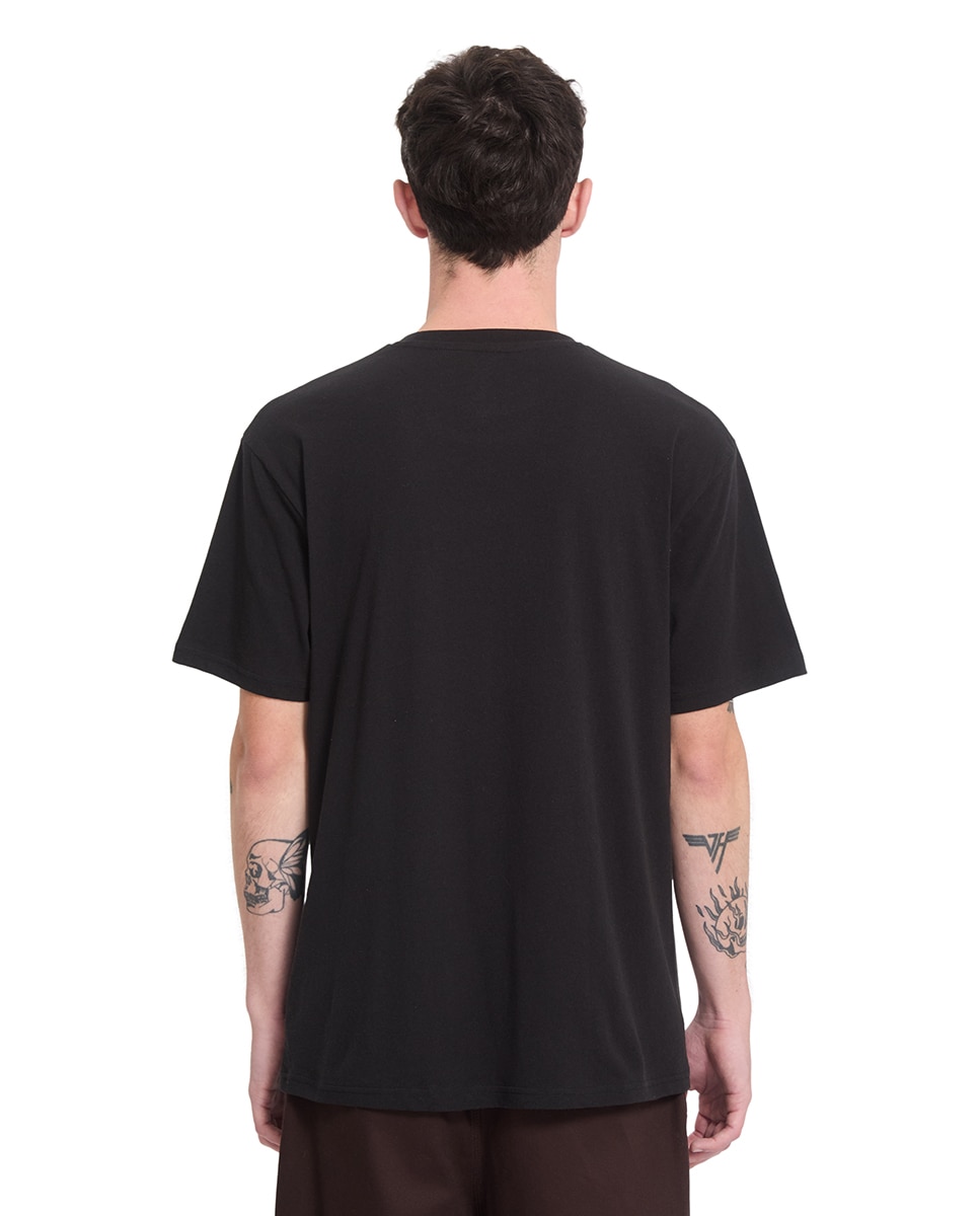 Imagen 2 de Camiseta de hombre de manga corta y cuello redondo - Volcom - Negro Negro
