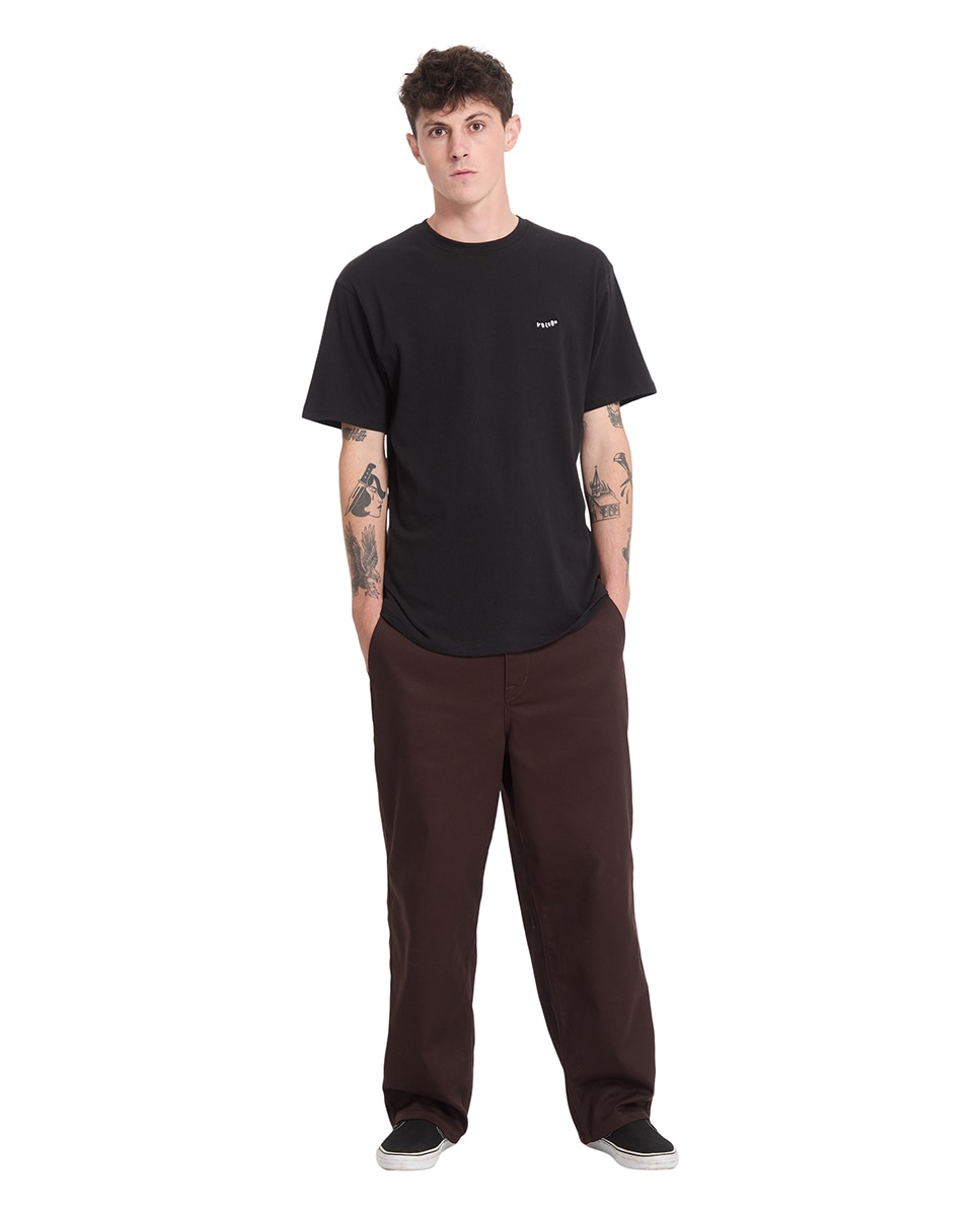 Imagen 3 de Camiseta de hombre de manga corta y cuello redondo - Volcom - Negro Negro