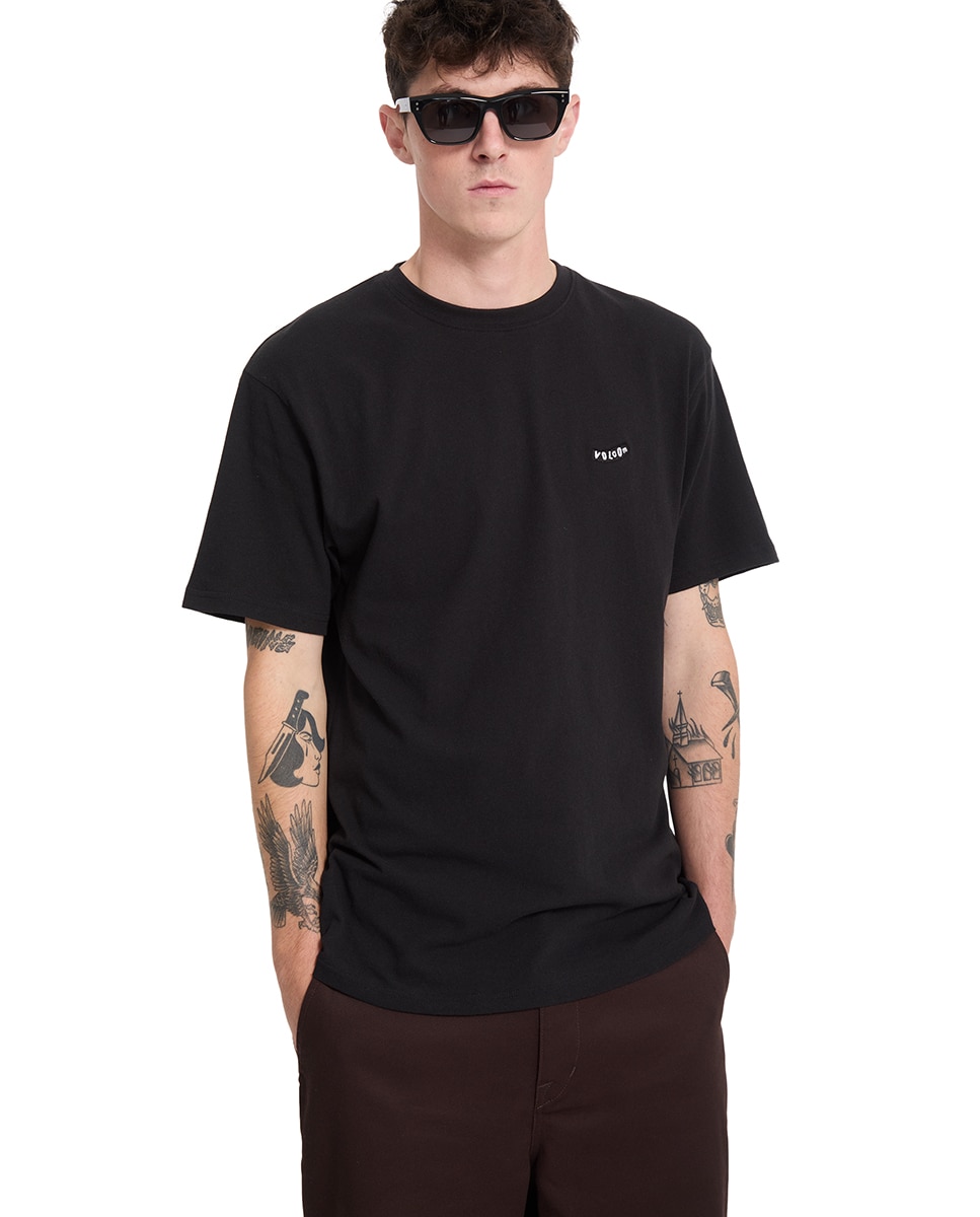 Imagen 5 de Camiseta de hombre de manga corta y cuello redondo - Volcom - Negro Negro