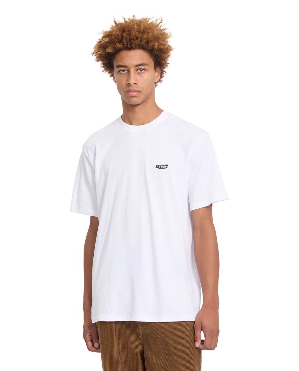 Imagen 1 de Camiseta de hombre de manga corta y cuello redondo - Volcom - Blanco Blanco