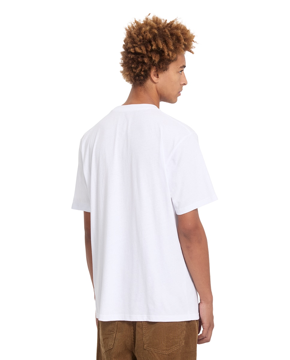 Imagen 2 de Camiseta de hombre de manga corta y cuello redondo - Volcom - Blanco Blanco