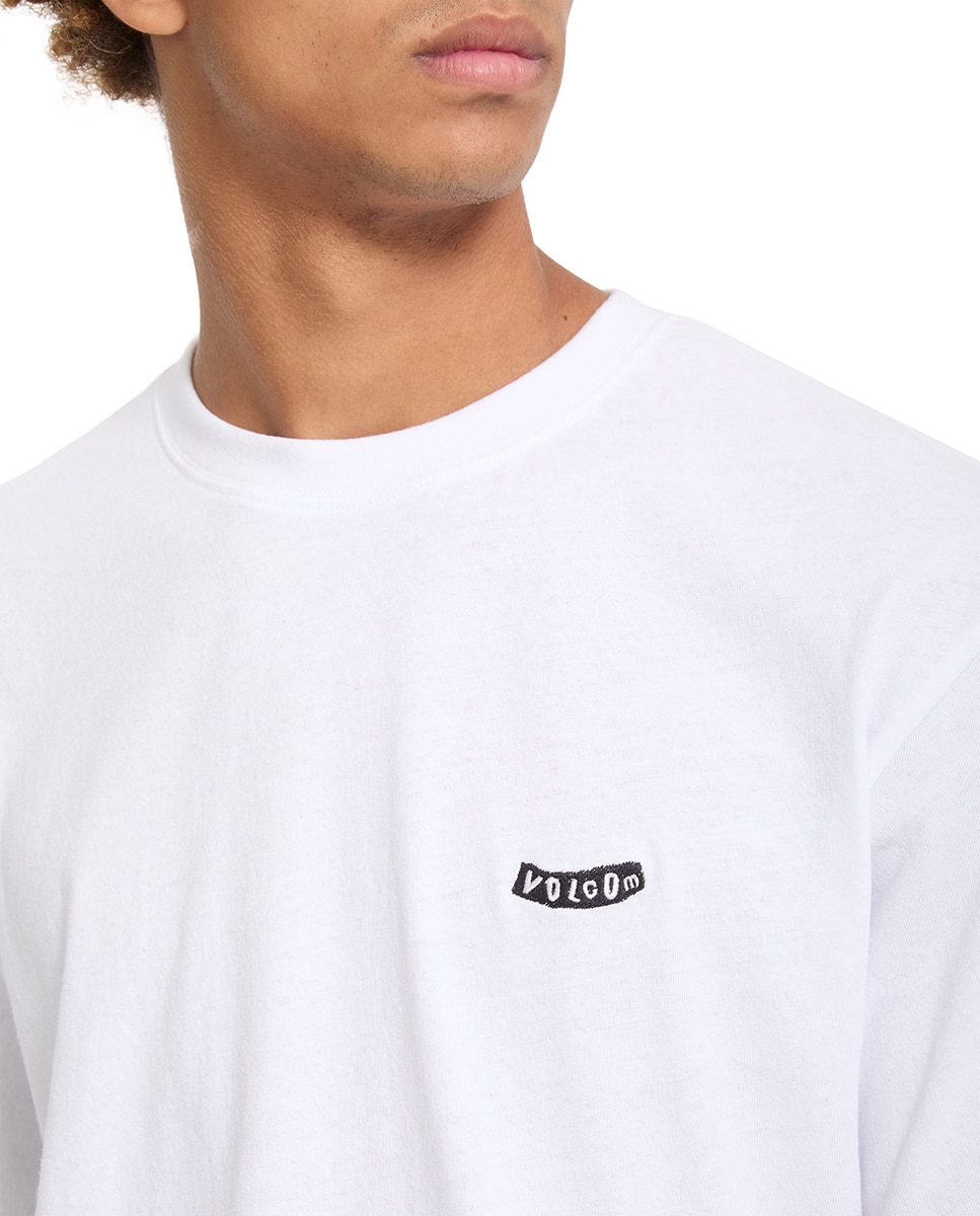 Imagen 6 de Camiseta de hombre de manga corta y cuello redondo - Volcom - Blanco Blanco