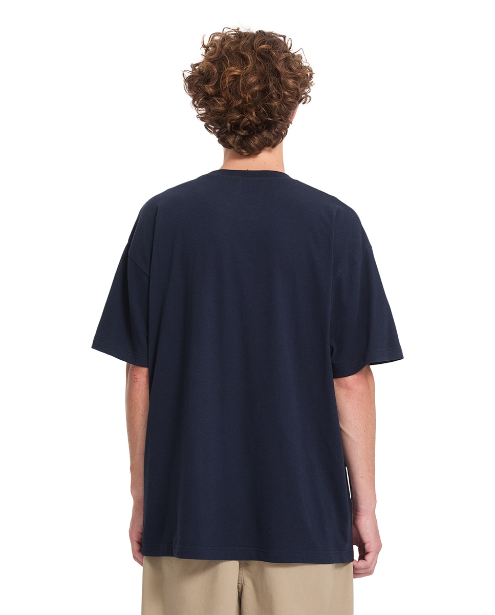 Imagen 2 de Camiseta de hombre de manga corta y cuello redondo - Volcom - Azul marino Azul marino