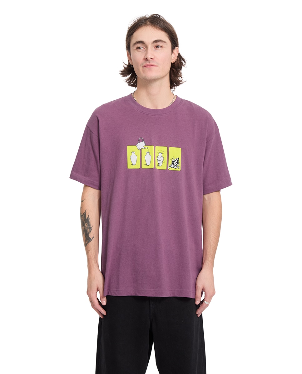 Imagen 1 de Camiseta de hombre de manga corta y cuello redondo - Volcom - Purpura Purpura