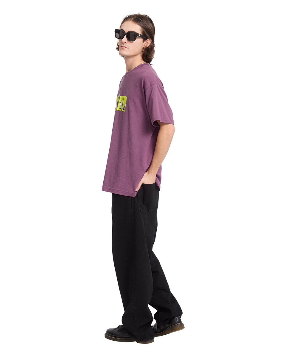 Imagen 3 de Camiseta de hombre de manga corta y cuello redondo - Volcom - Purpura Purpura
