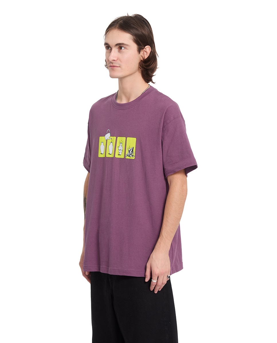 Imagen 4 de Camiseta de hombre de manga corta y cuello redondo - Volcom - Purpura Purpura
