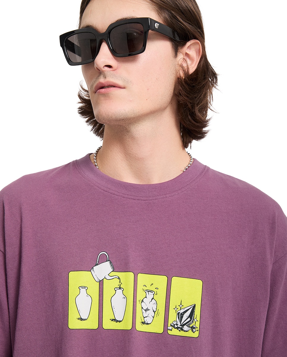 Imagen 5 de Camiseta de hombre de manga corta y cuello redondo - Volcom - Purpura Purpura