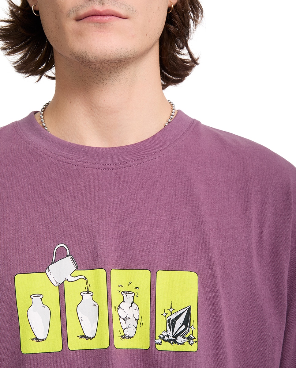 Imagen 6 de Camiseta de hombre de manga corta y cuello redondo - Volcom - Purpura Purpura