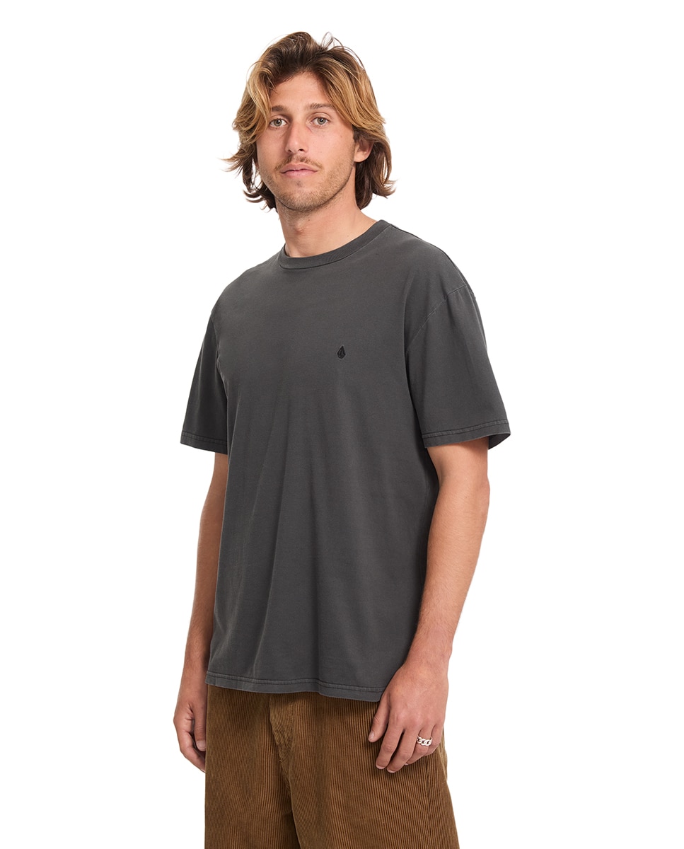 Imagen 4 de Camiseta de hombre de manga corta y cuello redondo - Volcom - Negro Negro