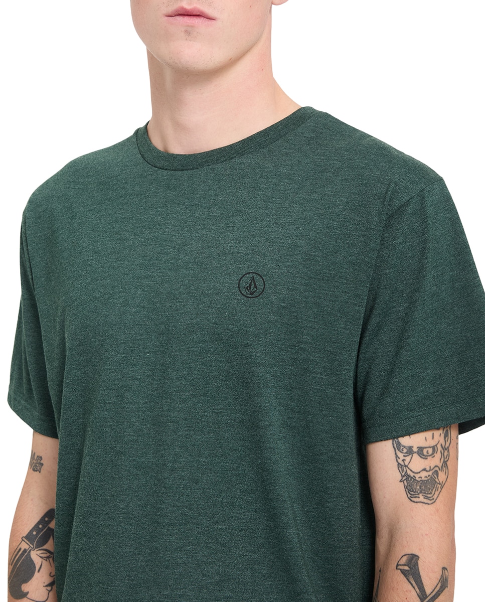 Imagen 5 de Camiseta de hombre de manga corta y cuello redondo - Volcom - Verde oscuro Verde oscuro