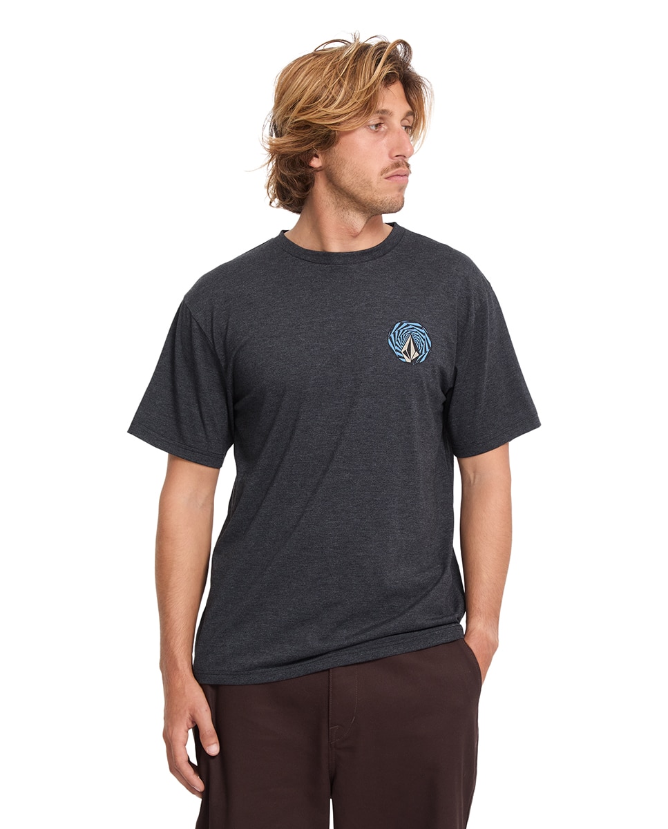 Imagen 1 de Camiseta de hombre de manga corta y cuello redondo - Volcom - Gris oscuro Gris oscuro