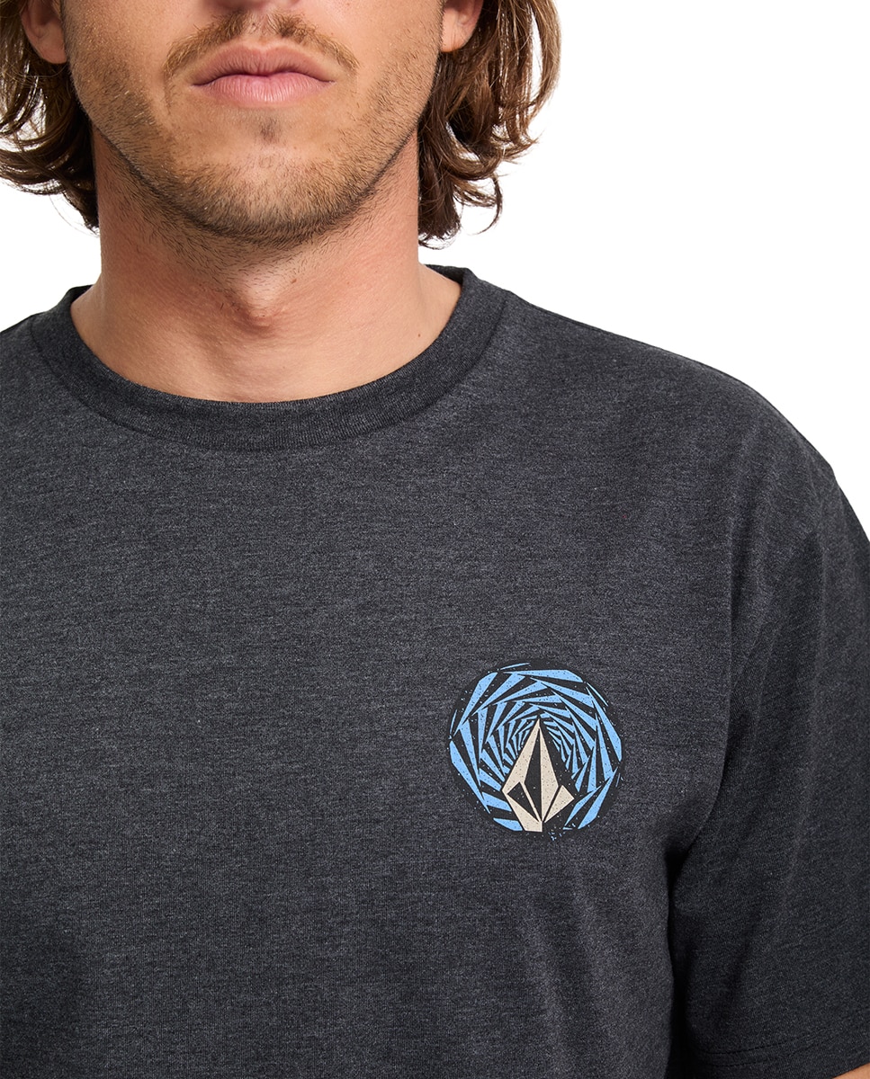 Imagen 6 de Camiseta de hombre de manga corta y cuello redondo - Volcom - Gris oscuro Gris oscuro