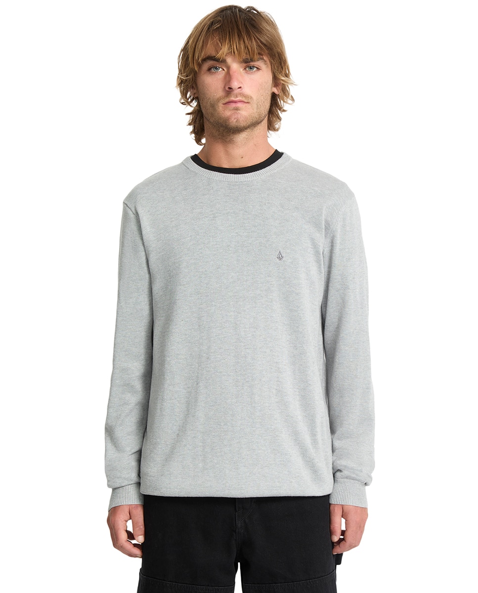 Imagen 1 de Jersey de hombre con cuello redondo - Volcom - Gris claro Gris claro