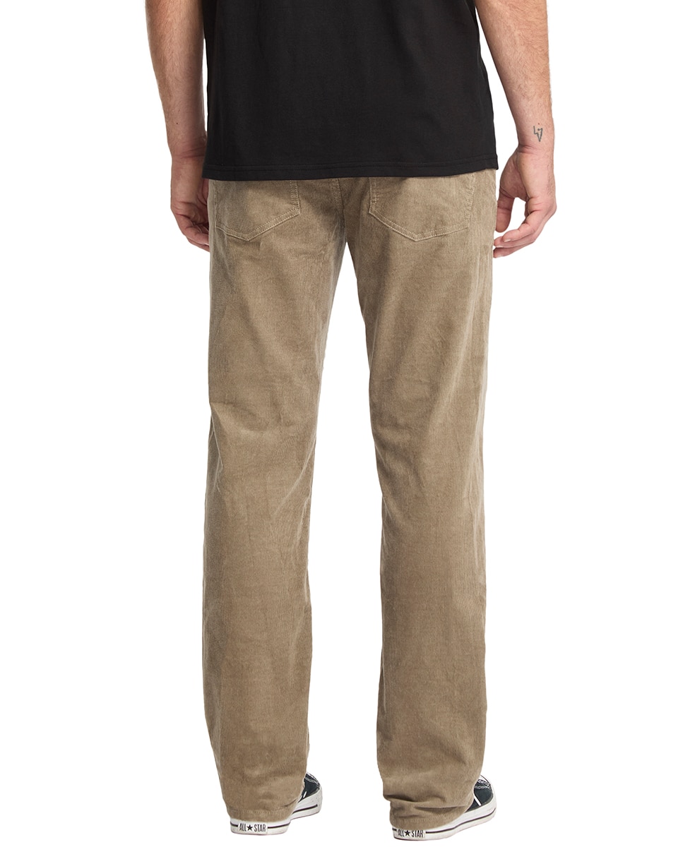 Imagen 2 de Pantalón de pana de hombre con corte regular y cinco bolsillos - Volcom - Marrón claro Marrón claro