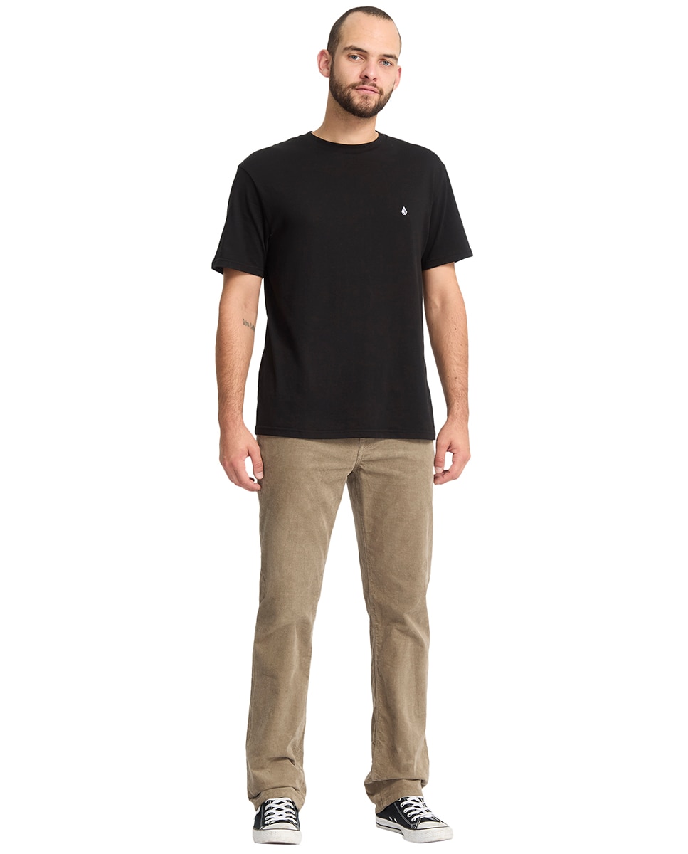 Imagen 3 de Pantalón de pana de hombre con corte regular y cinco bolsillos - Volcom - Marrón claro Marrón claro