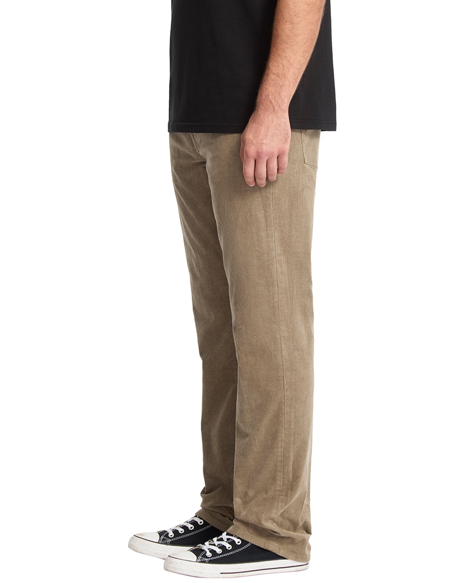 Imagen 4 de Pantalón de pana de hombre con corte regular y cinco bolsillos - Volcom - Marrón claro Marrón claro