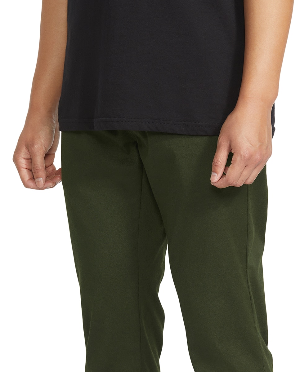 Imagen 4 de Jogger de hombre con corte slim y cintura elástica - Volcom - Verde Verde