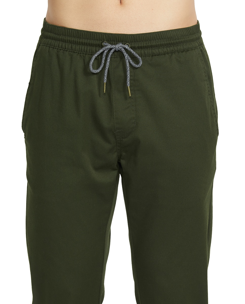 Imagen 5 de Jogger de hombre con corte slim y cintura elástica - Volcom - Verde Verde