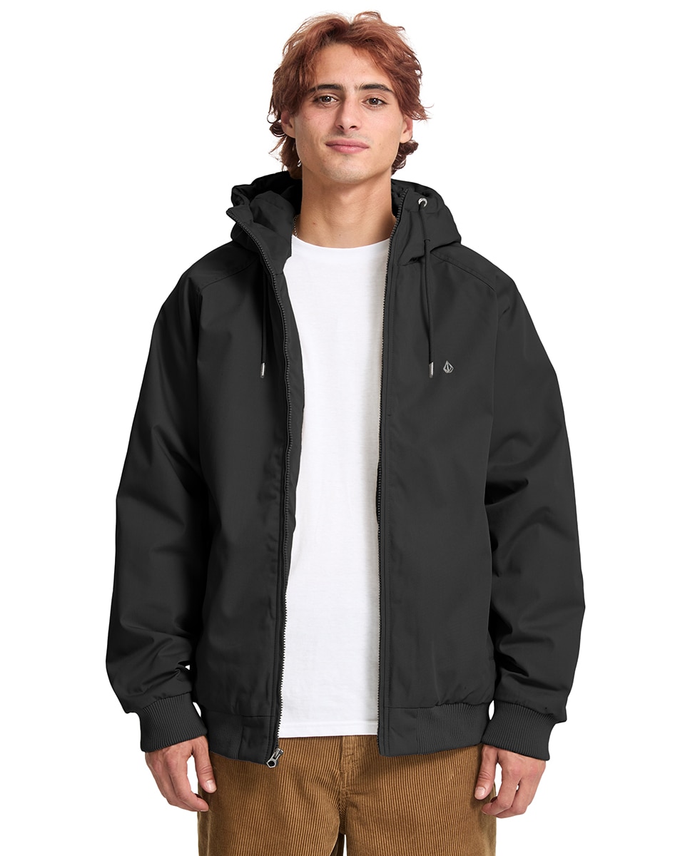 Imagen 1 de Parka de hombre con capucha y corte normal - Volcom - Negro Negro