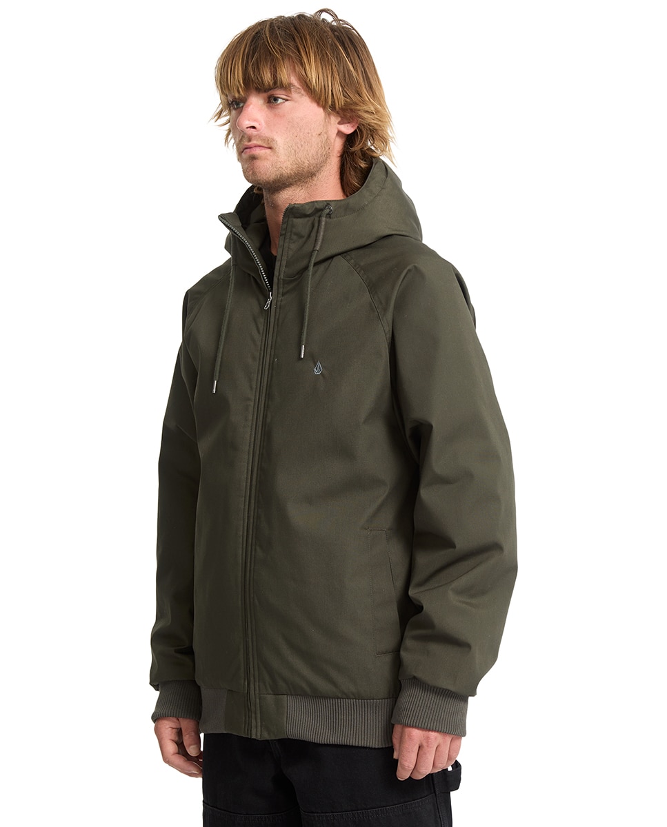 Imagen 4 de Parka de hombre con capucha y corte normal - Volcom - Verde pardo Verde pardo