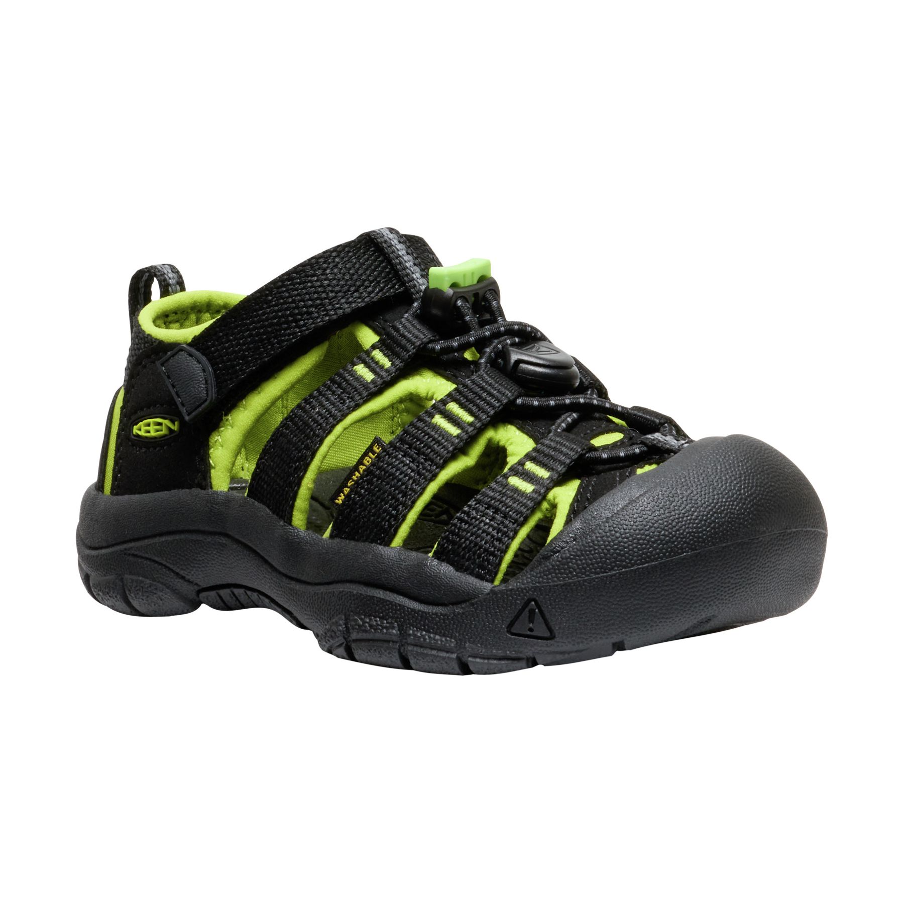 Sandalias de montaña de niños NEWPORT H2 Keen - Negro / Amarillo Flúor Negro / Amarillo Flúor-2