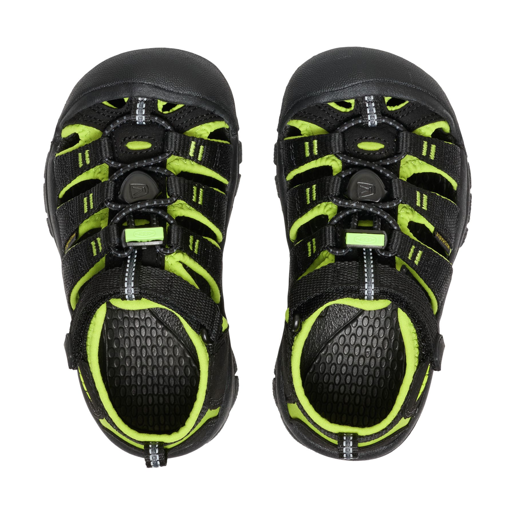 Sandalias de montaña de niños NEWPORT H2 Keen - Negro / Amarillo Flúor Negro / Amarillo Flúor-3
