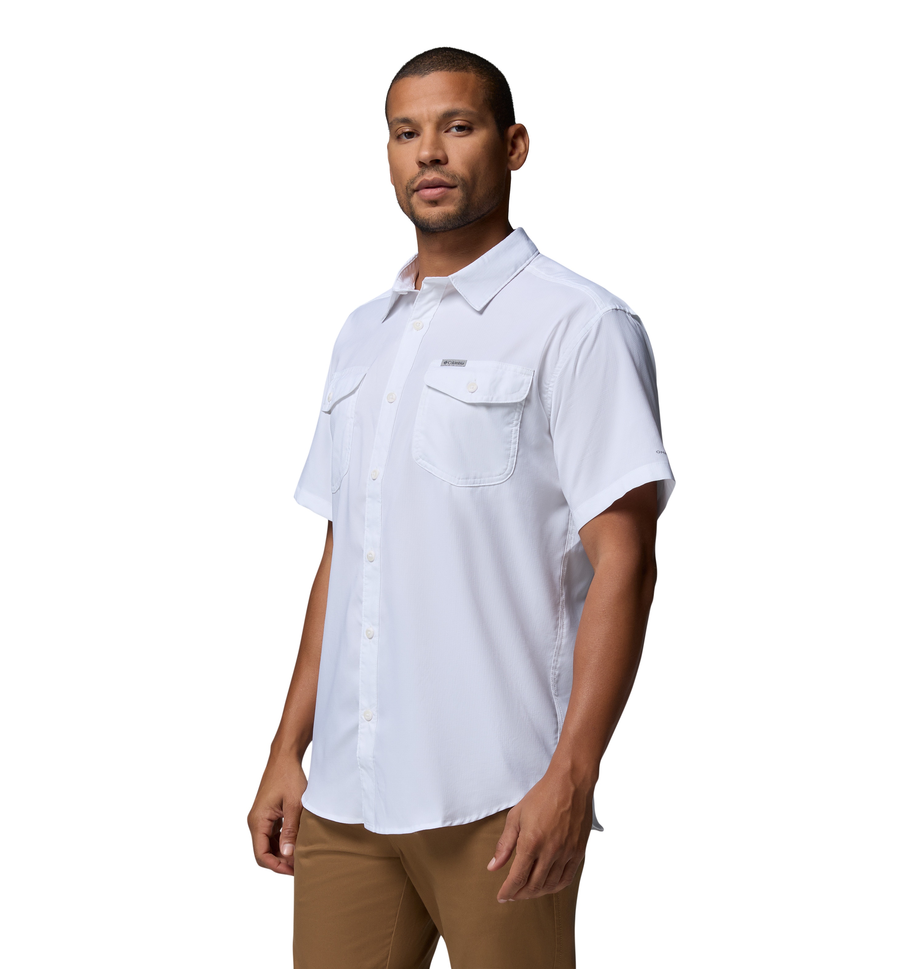 Camisa de hombre Utilizer™ Columbia - Blanco Blanco-3