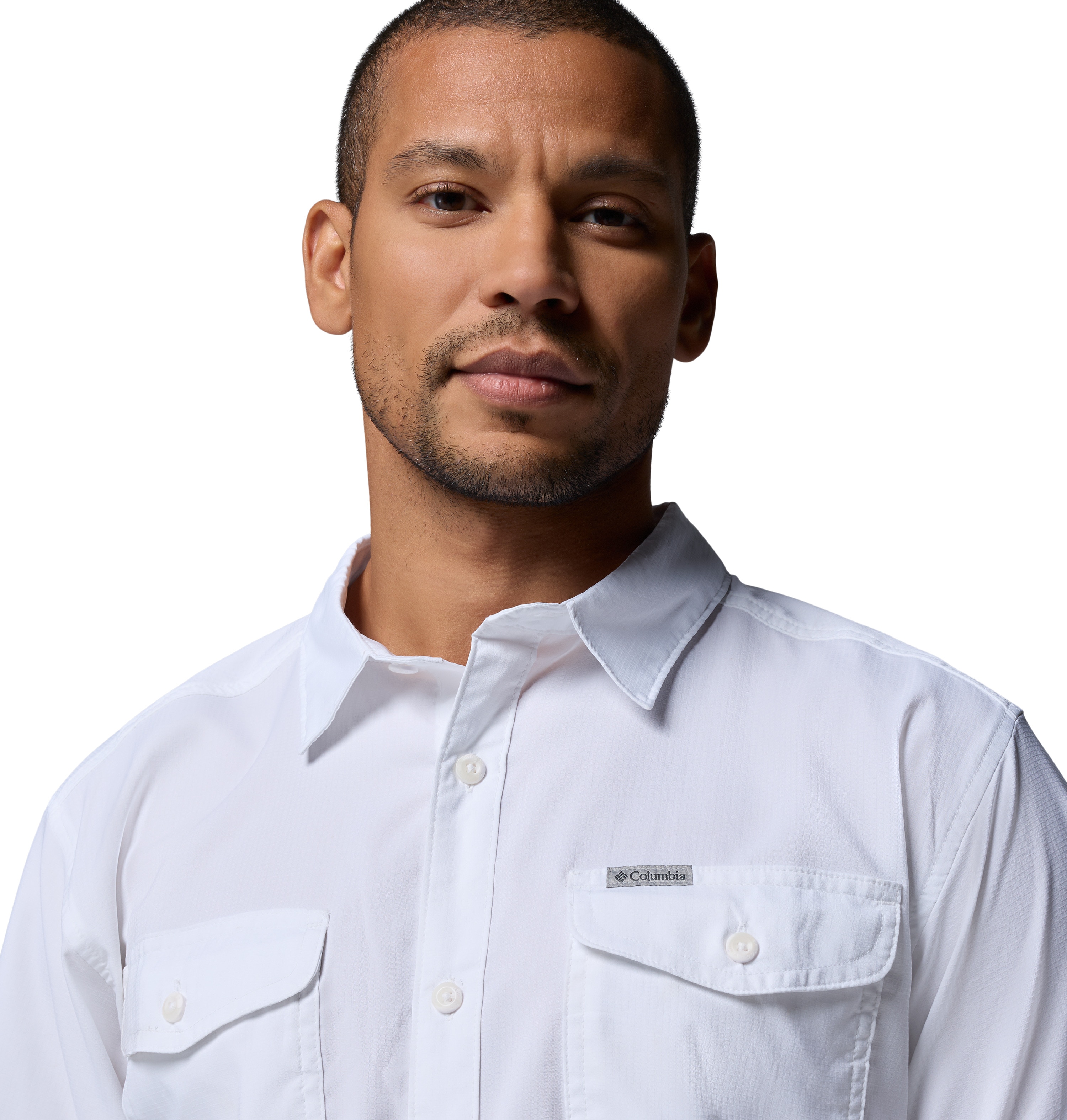 Camisa de hombre Utilizer™ Columbia - Blanco Blanco-4