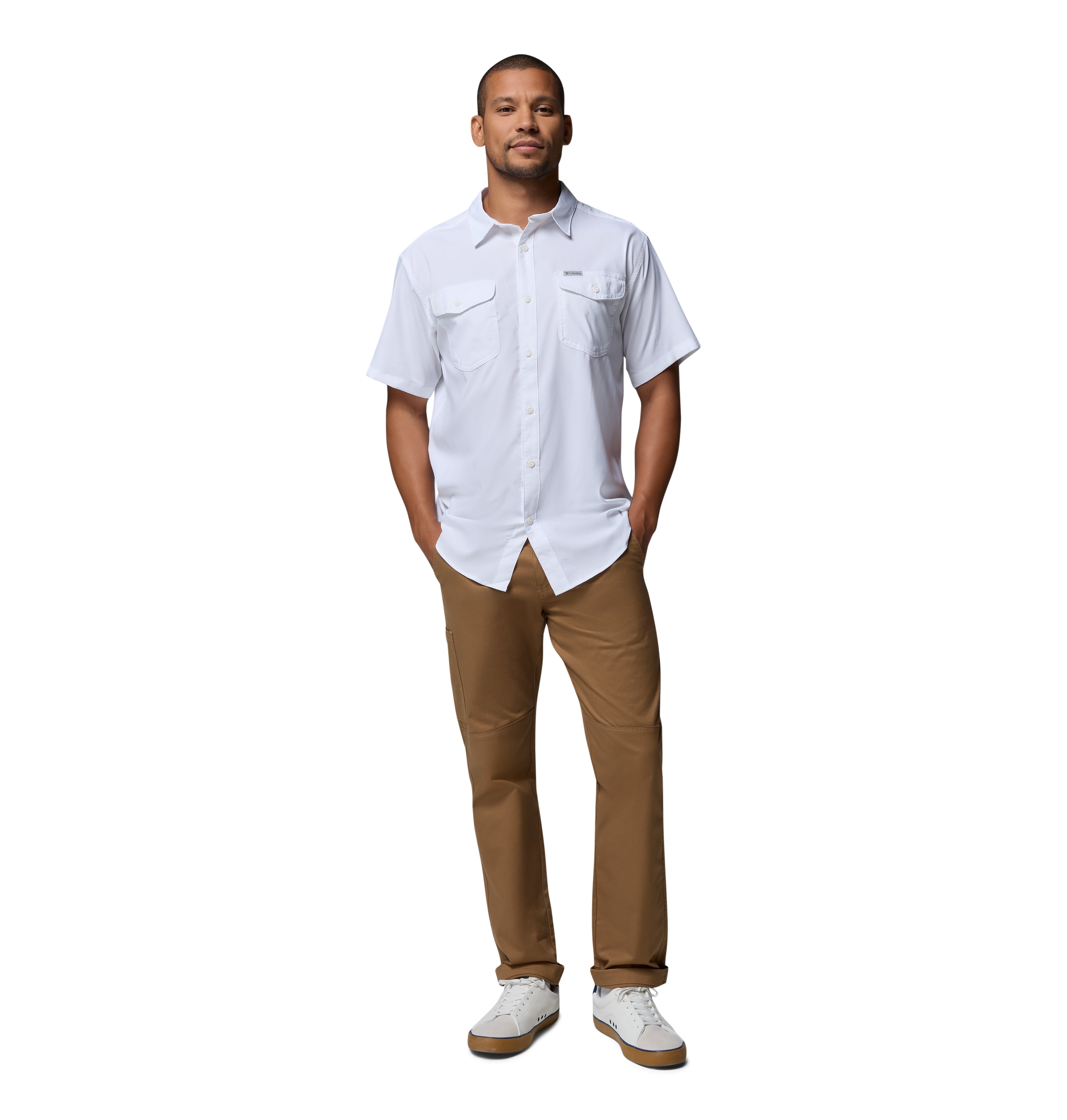 Camisa de hombre Utilizer™ Columbia - Blanco Blanco-6
