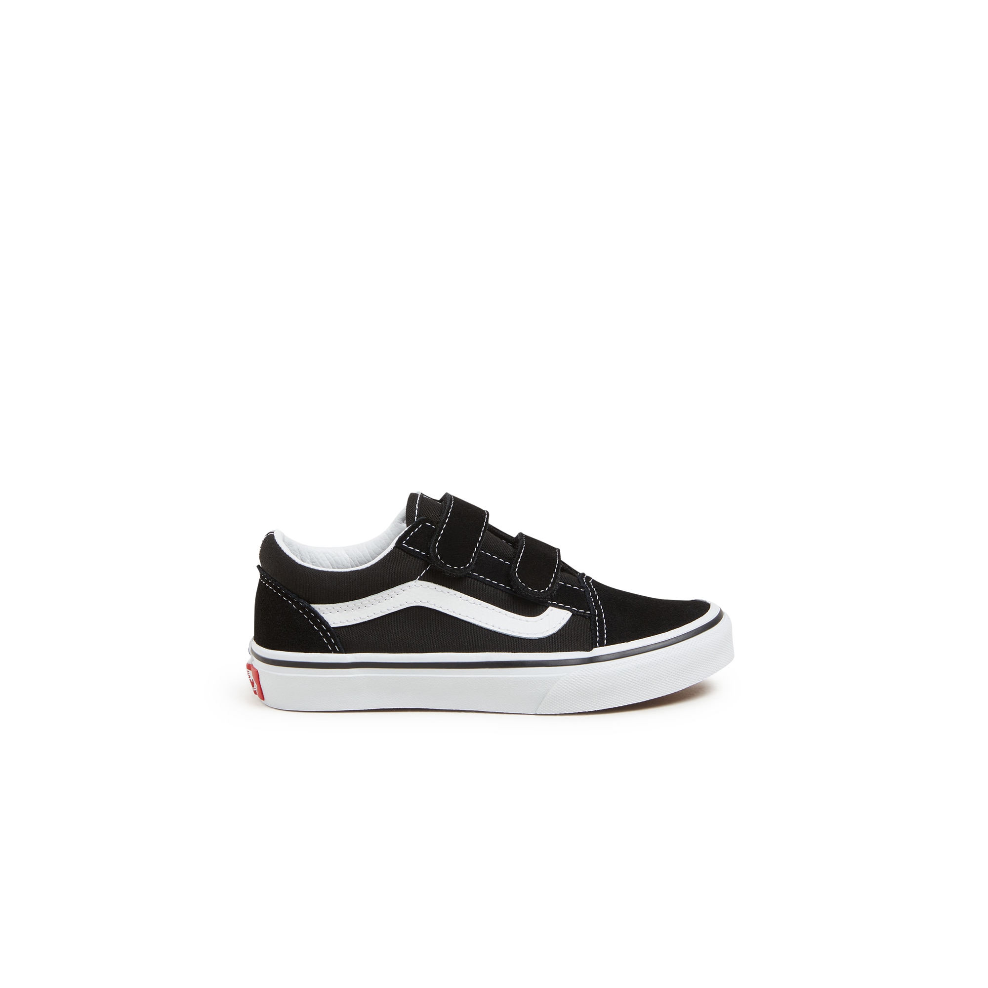 Zapatilla casual de niños Old Skool Velcro Vans - Negro / Blanco Negro / Blanco-1