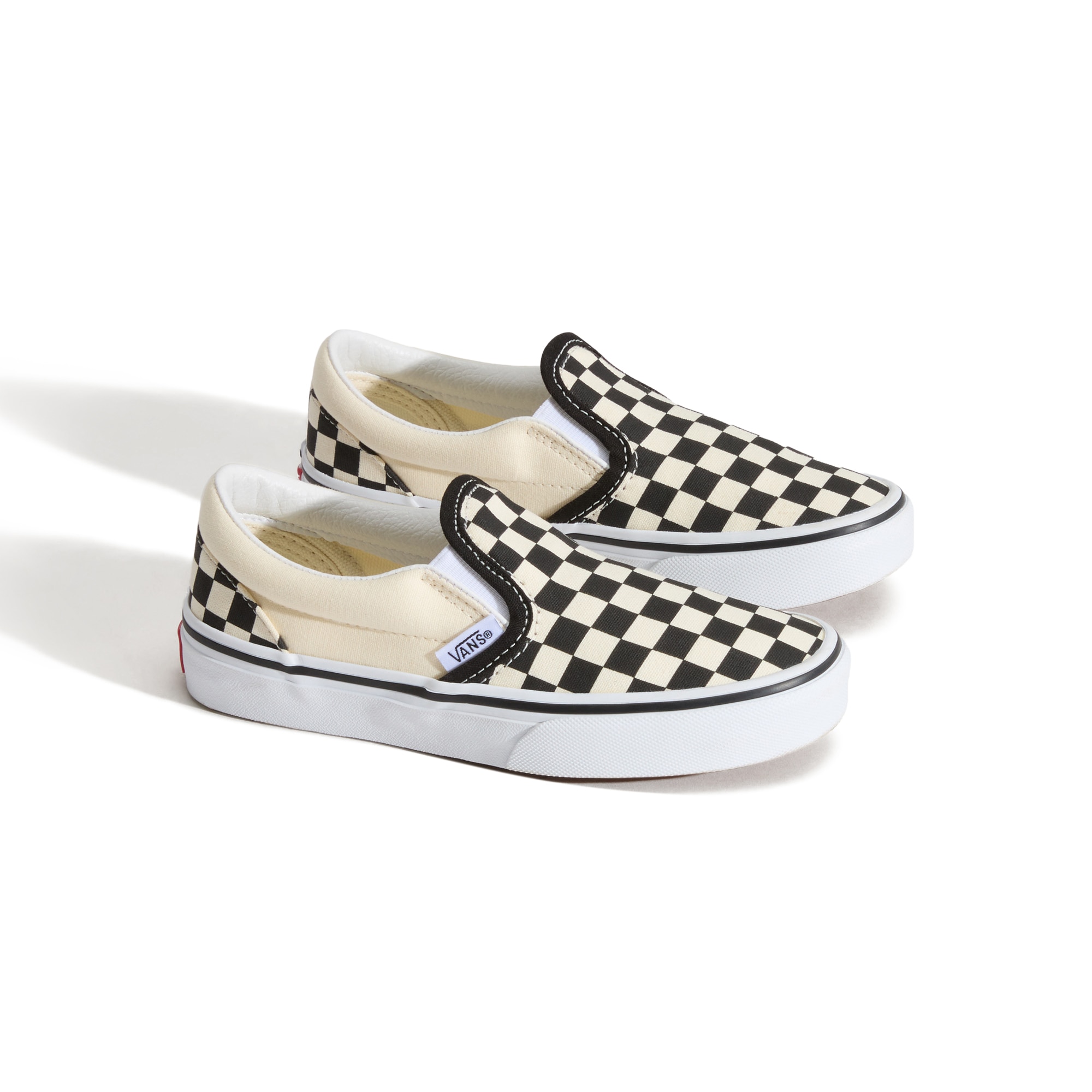 Zapatillas casual de niños Classic Slip-On Vans - Blanco / Negro Blanco / Negro-2