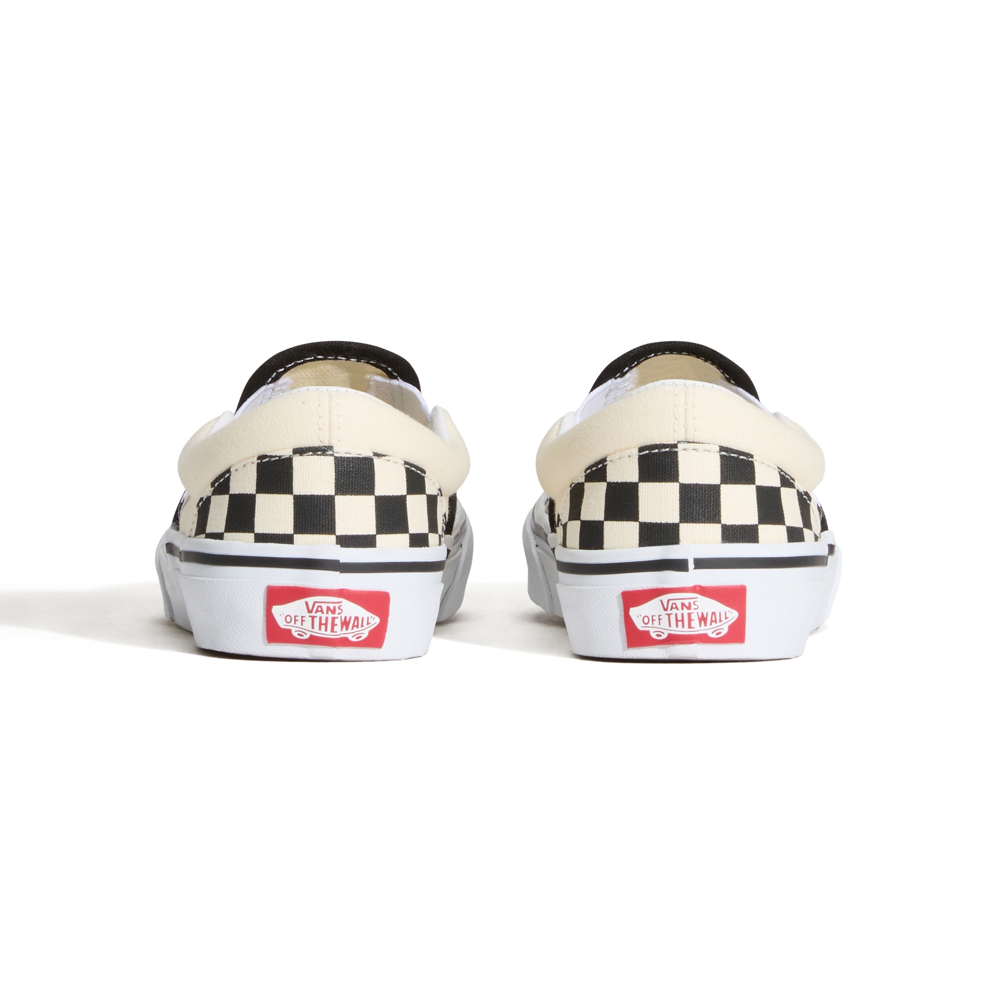 Zapatillas casual de niños Classic Slip-On Vans - Blanco / Negro Blanco / Negro-4