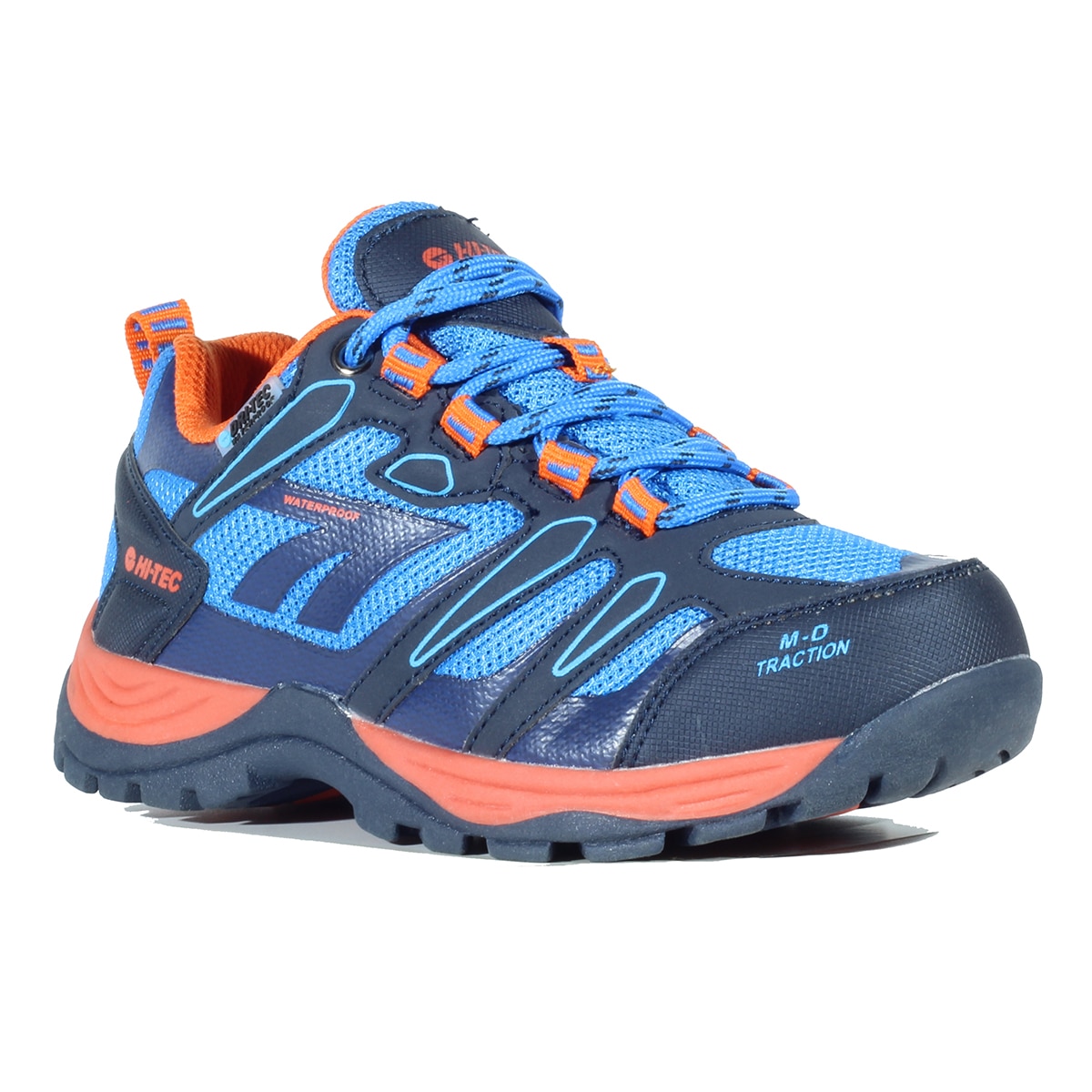 Zapatillas de montaña de niños Muflon Low WP JR Hi-Tec - Azul Azul-6