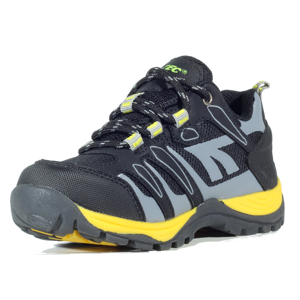 Zapatillas de montaña de niños Muflon Low WP JR Hi-Tec - Negro / Amarillo Negro / Amarillo-6