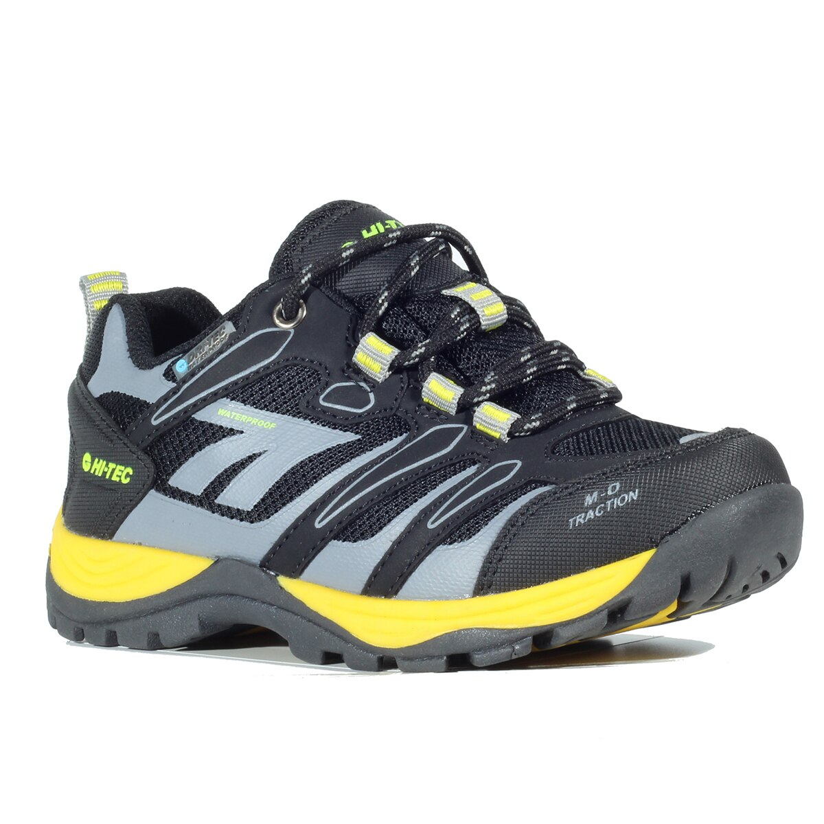 Zapatillas de montaña de niños Muflon Low WP JR Hi-Tec - Negro / Amarillo Negro / Amarillo-8